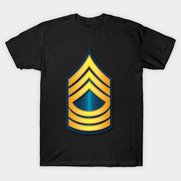 Army - Master Sergeant - E8 - Blue T-Shirt by twix123844